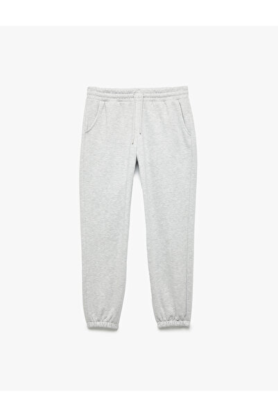 Koton Beli Lastikli Cep Detaylı Şardonlu Basic Jogger Eşofman Altı