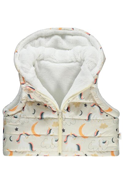 Civil Baby Unicorn Empirmeli 6-18 Ay Yelek - Ekru9-12 Ay