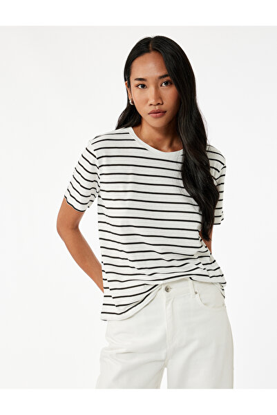 Koton 3 db pamut rövid ujjú, legénységi nyakú póló készlet