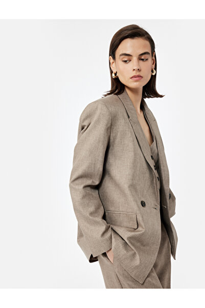 Koton Двуредно яке с дълъг ръкав и оверсайз