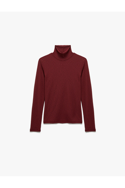 Koton Μακρυμάνικο μπλουζάκι με ζιβάγκο Slim Fit