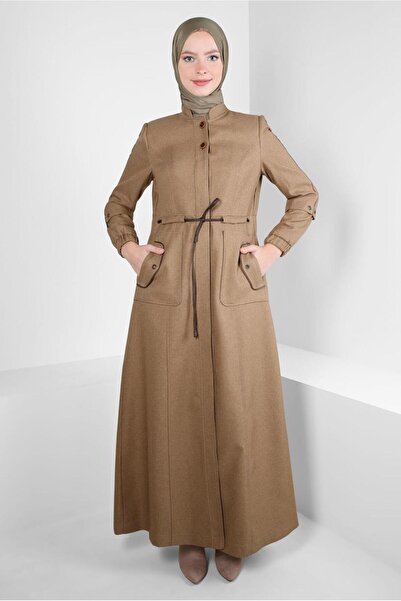 Alvina Top coat cu talie adunată 10495