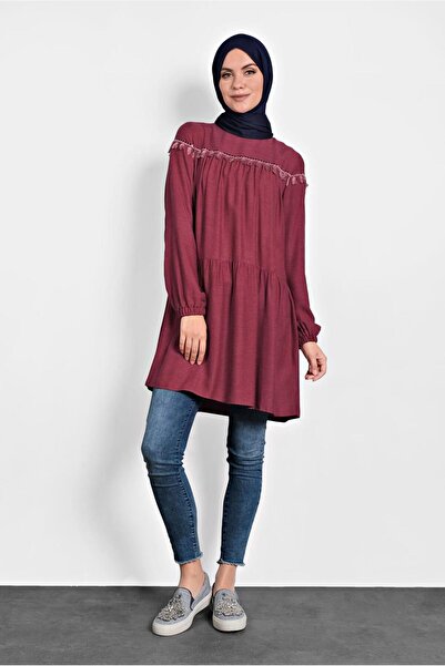 Alvina Sequined Tunic with Sequins and Tassels 40116