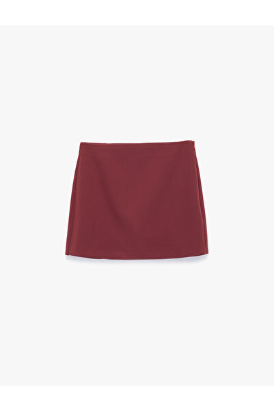 Koton Slim Fit Cep Detaylı Mini Şort Etek