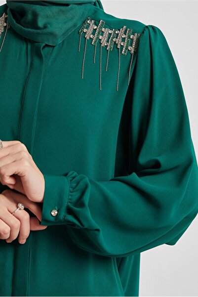 Alvina Stone Detail Pants Suit 45455