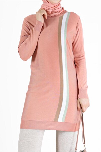 Alvina RENKLİ ŞERİT DETAYLI TRİKO TUNİK 42107