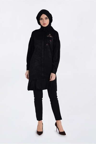 Alvina تونيك بتفاصيل مطرزة وتنورة مكشكشة 4721