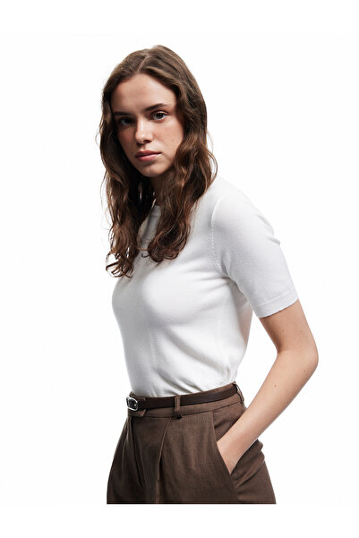 Koton Kısa Kollu Bisiklet Yaka Basic Triko Kazak