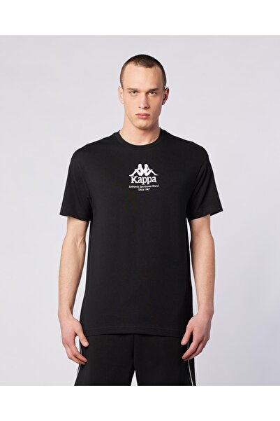 Kappa Authentic Gastor Tur Erkek Siyah Regular Fit Tişört