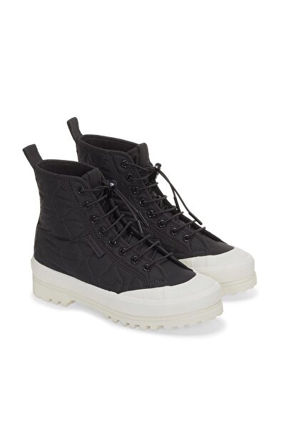 Superga 2644 Alpina Quilted Nylon Kadın Gri Bilekli Sneaker