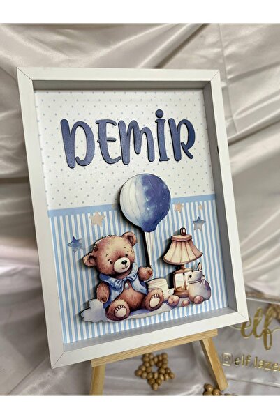 ELF LAZER Aslan FİL Zürafa Kapı Süsü-isme Özel Bebek Kapı Süsü