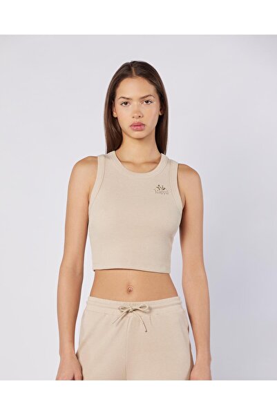 Kappa Leda Tank Kadın Bej Regular Fit Atlet