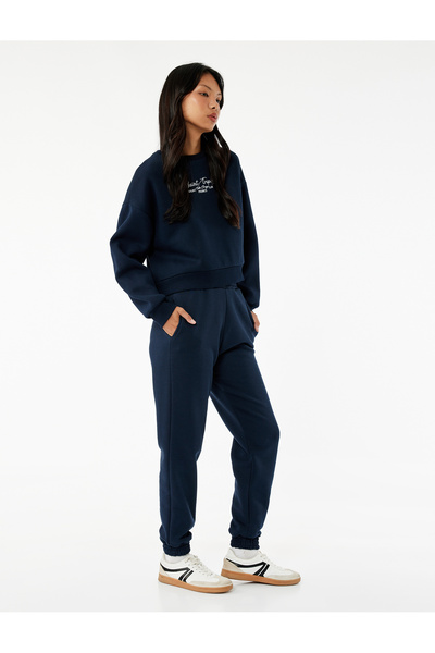 Koton Pantaloni de sport Jogger cu talie înaltă, cu buzunare confortabile