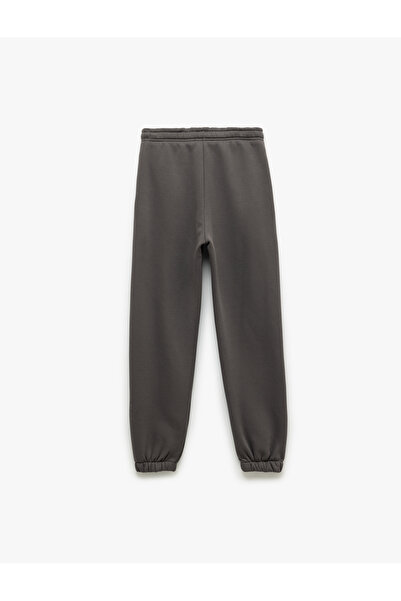 Koton Βαμβακερό φούτερ Jogger με τσέπες με κορδόνια στη μέση