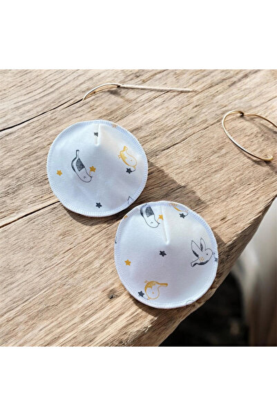 Ponped Bamboo Patterned Leak Proof Washable Mother Breast Pad (Pair)