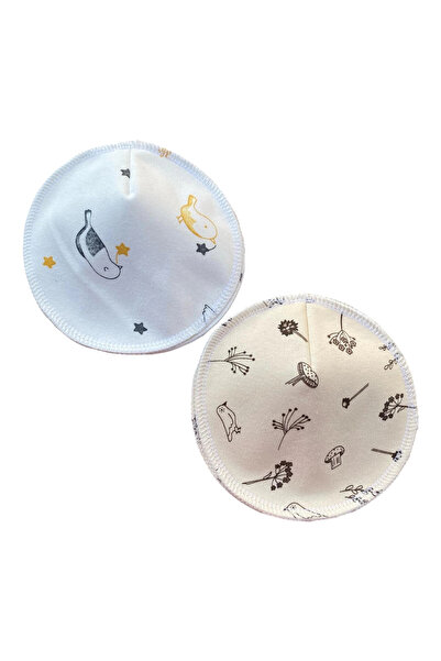 Ponped Bamboo Patterned Leak Proof Washable Mother Breast Pad (Pair)