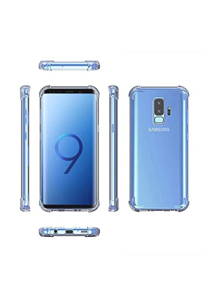 Merwish حافظة سامسونج S9 بلس شفافة مضادة للصدمات مع حماية من الحواف والصدمات