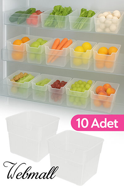 Webmall 10 Adet Buzdolabı Kapak Içi Düzenleyici Organizer | Buzdolabı Içi Düz...