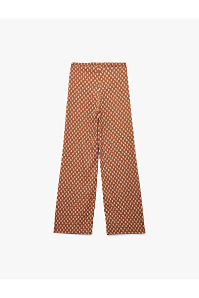 Koton Beli Bağcıklı Rahat Kalıp Yüksek Bel Pantolon
