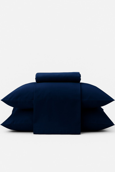 İz Home Набір базових синіх наволочок Ranforce | 2 штуки | (50X70 см) | Бавовняні