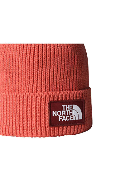 THE NORTH FACE Tnf Logo Box Cuffed Beanie Hat Nf0A8Cheeed1 Red