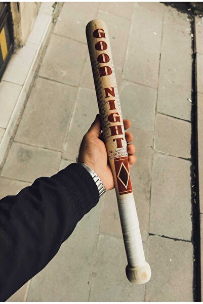 Genel Markalar 55 cm Ağaç Beyzbol Sopası Kişiye Özel ( HARLEY QUİNN ) yerli üretim Ahşap Kahverengi