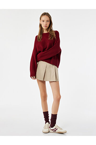 Koton Uzun Kollu Bisiklet Yaka Basic Triko Kazak