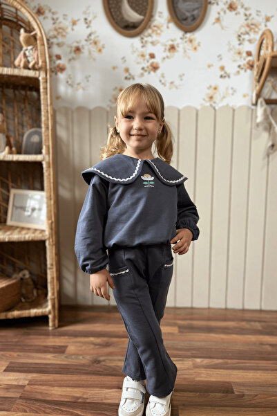 Minipodyum Κοριτσίστικο Σετ μεγάλος γιακάς με σωλήνα διπλό