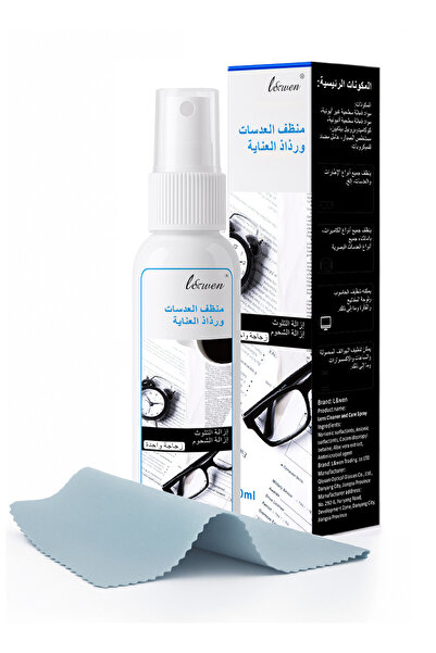 L&Wen Professional Grade Lens Cleaner Spray, Safely Clean Glasses, Electronic Screens, 60ml