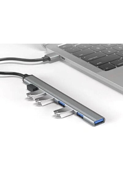 SMARTECH 7-Port Hub Adapter, Aluminum