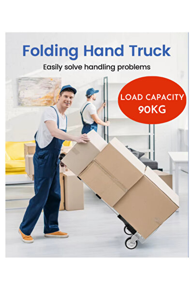 Fujika Yeni Nesil Profesyonel Katlanır El Arabası Koli Yük Eşya Paket Taşıma El Arabası