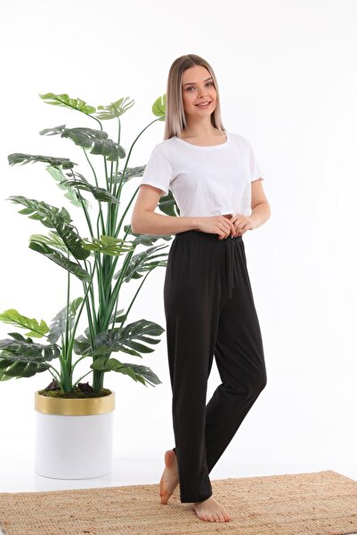 Arvin Pijama Unisex Μαύρο μονόχρωμο θερμικό πάτο πιτζάμα