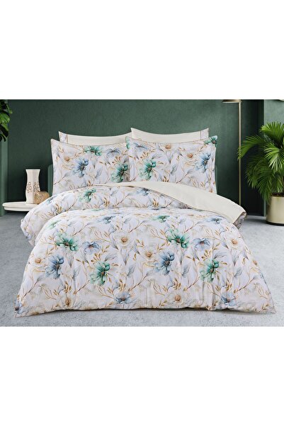 Capital Home Double Bedding Set 100% Cotton Satin Set of 6