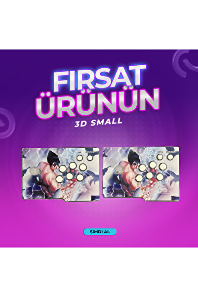 idragon 3D Small - Klasik Oyun Konsolu Hd Arcade Station - 10000 Oyunlu - Tv Bağlantılı -Retro Atari