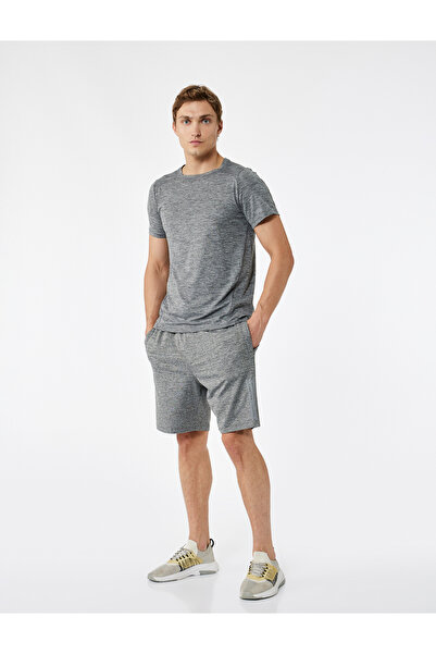 Koton Kısa Kollu Bisiklet Yaka Reglan Kol Basic Spor Tişört