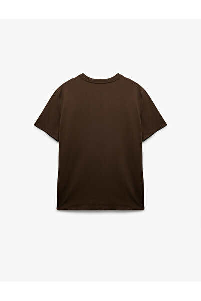 Koton Kısa Kollu Bisiklet Yaka Tok Kumaş Regular Fit Pamuklu Tişört