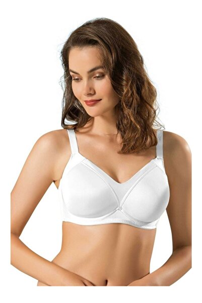 Le Jardin Women's White Comfortable Wire-Free Soft C Cup Bra