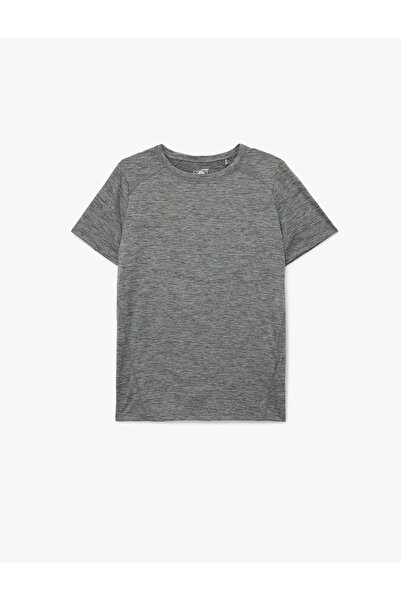 Koton Kısa Kollu Bisiklet Yaka Reglan Kol Basic Spor Tişört