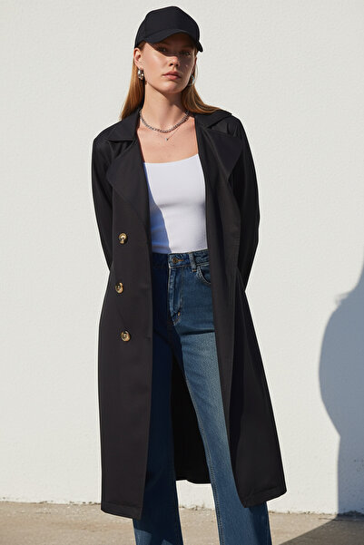 lavilist LAV3585 Kruvaze Yaka Trençkot