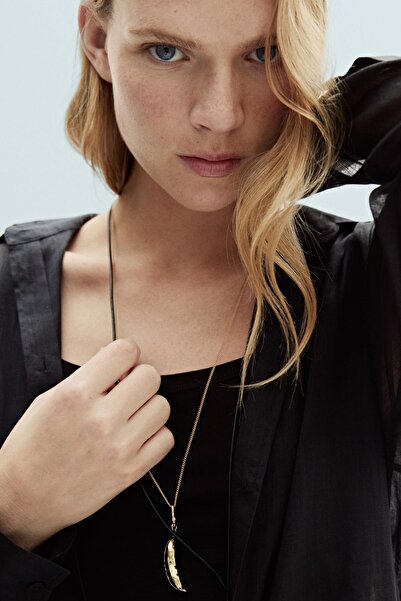 Massimo Dutti Pod uçlu zincir kolye