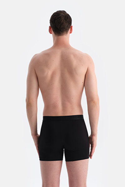 Dagi Black Plain Cotton Boxer