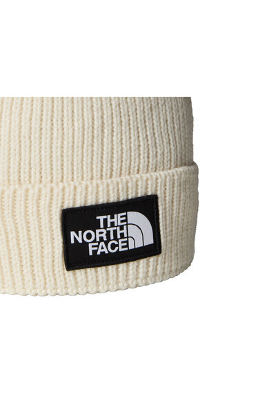 THE NORTH FACE Tnf Logo Box Pom Beanie Hat Nf0A8Chfqli1 White