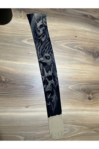 CN Татуировка чорап за един крак, унисекс, слънцезащитен, охлаждащ ефект