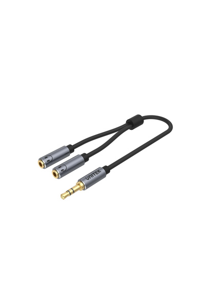 Unitek 3,5 mm la microfon/cască Ayırıcı Y Kablo (Y-C956ABK)