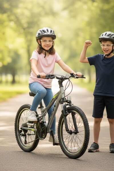 Bisan BUFFALO 24 JANT ÇOCUK BİSİKLETİ 30 CM ÇELİK KADRO V-FREN 18 VİTES AÇIK ...