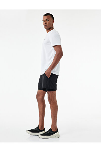 Koton Slim Fit Cep Detaylı Paraşüt Kumaş Beli Lastikli Taytlı Spor Şort