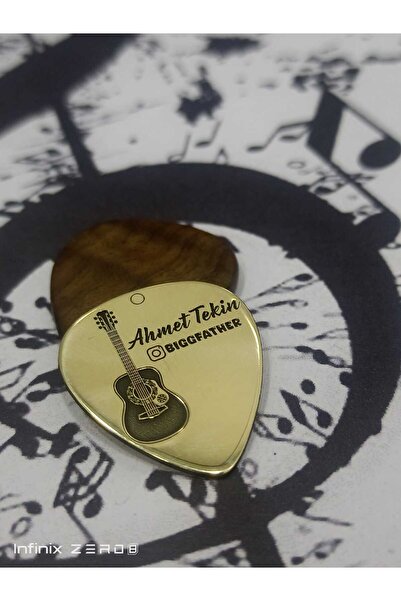 luffy design Kişiye Özel Tasarım Metal Pena Gitarist Müzisyen Hediye Sarı Pir...