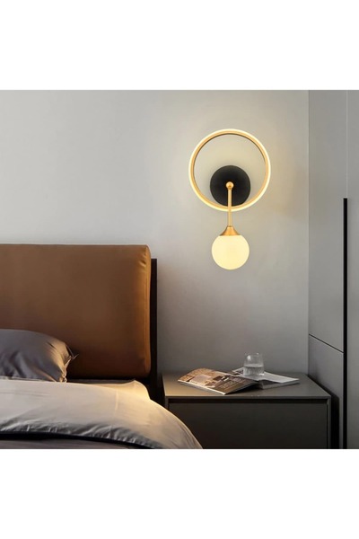 Özcan Aydınlatma Özcan Aydınlatma Halo Yuvarlak Aplik Eskitme 2611-1,20