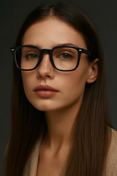 MACERATİ Light Protective Unisex Black Blue Glasses