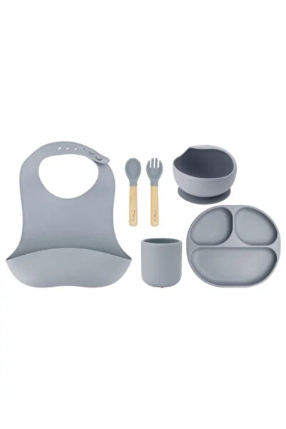 Momi Set pentru diversificare din silicon, Ami - Grey